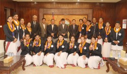 खेलकुदको विकासका लागि सघाउने प्रधानमन्त्रीको प्रतिवद्धता